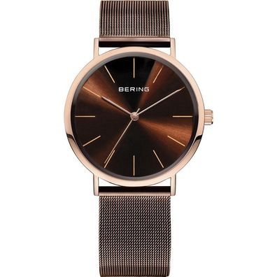 Bering Herren Uhr Armbanduhr Slim Classic - 13436-265 Meshband