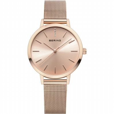 Bering Damen Uhr Armbanduhr Classic - 13434-366 Meshband