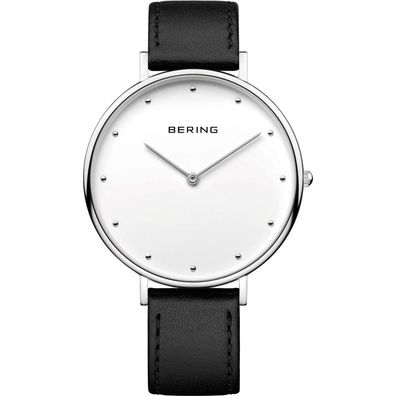 Bering Damen Unisex Uhr Armbanduhr Slim Classic - 14839-404 Leder