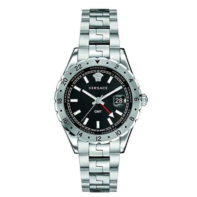 Versace Herren Unisex Uhr Armbanduhr Edelstahl Hellenyium GMT V11020015