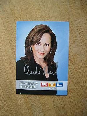 RTL Fernsehmoderatorin Claudia Hessel - handsigniertes Autogramm!!!