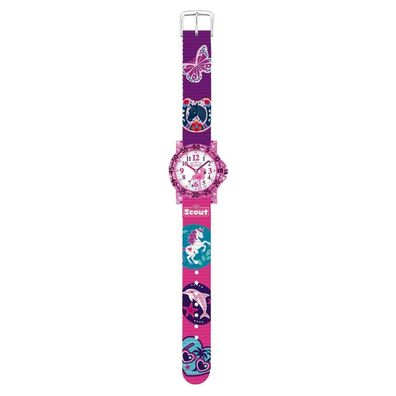 Scout Kinder Uhr Lernuhr IT-Collection - Glitter Mädchen 280375017