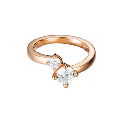 Esprit Damen Ring Silber Rose Zirkonia Svelte Sparkle ESRG92139C1