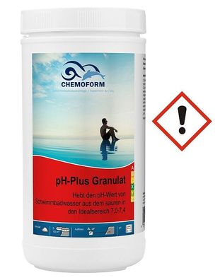 Chemoform pH + Plus Granulat 1kg | pH-Wert-Heber Erhöhung Regulator Wasser-Pflege