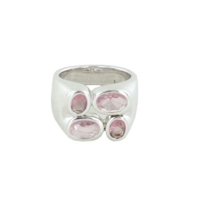 Esprit Damen Ring Silber Radiant Purple Pink ESRG90861A1