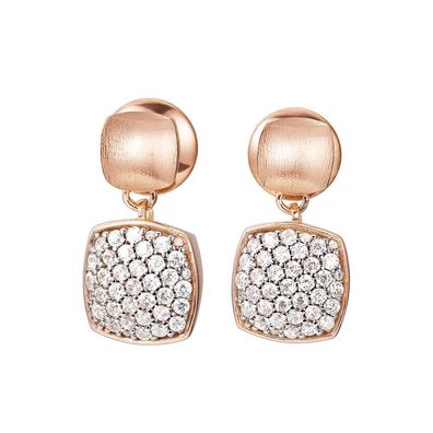 Esprit Collection Damen Ohrringe Silber Rosé Zirkonia Antigone ELER92531B000