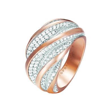 Esprit Collection Damen Ring Silber Rosé Zirkonia Melina Gr.18 ELRG92461A180