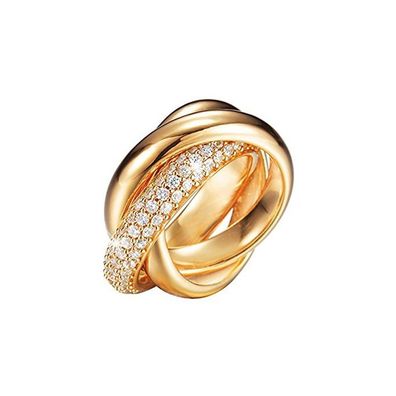 Esprit Collection Damen Ring Silber Gold Zirkonia Periboa Gr.18 ELRG91620B180