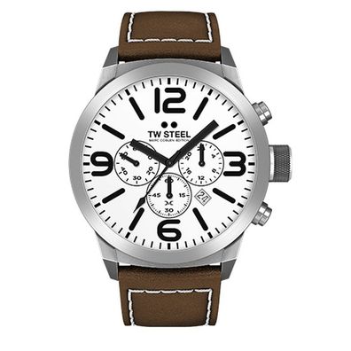 TW Steel Herren Uhr Armbanduhr Chrono Marc Coblen Edition TWMC31 Lederband