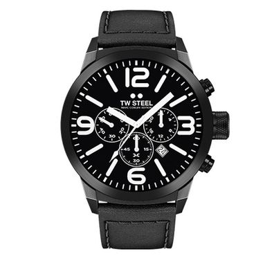 TW Steel Herren Uhr Armbanduhr Chrono Marc Coblen Edition TWMC19 Lederband