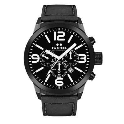 TW Steel Herren Uhr Armbanduhr Chrono Marc Coblen Edition TWMC42 Lederband
