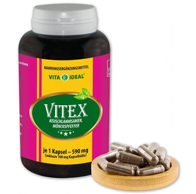 Vitaideal ® Vitex Kapseln (Vitex agnus-castus) je 590mg ohne Zusatzstoffe