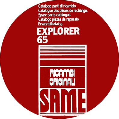 Ersatzteilliste für den Same Explorer 65