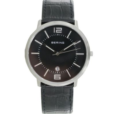Bering Herren Uhr Armbanduhr Slim Classic - 11139-409 Leder