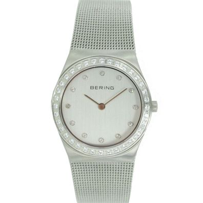 Bering Damen Uhr Armbanduhr Slim Classic - 12430-000 Meshband