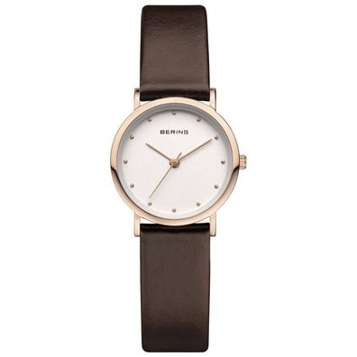 Bering Damen Uhr Armbanduhr Slim Classic - 13426-564 Leder