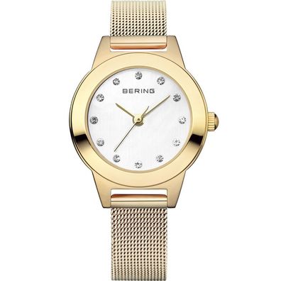 Bering Damen Uhr Armbanduhr Slim Classic - 11125-334 Meshband