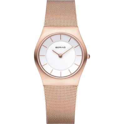 Bering Damen Uhr Armbanduhr Slim Classic - 11930-366 Meshband