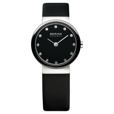 Bering Damen Uhr Armbanduhr Slim Ceramic - 10725-854 Leder