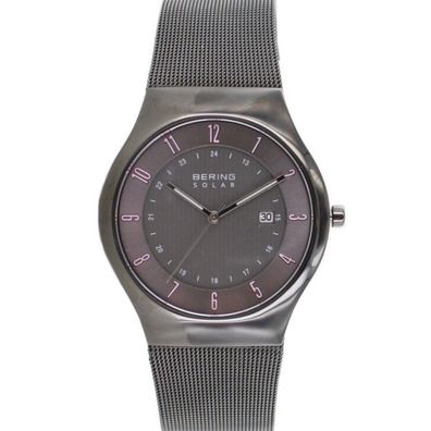 Bering Herren Uhr Armbanduhr Slim Solar Watch - 14640-077 Meshband