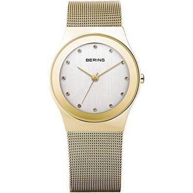 Bering Damen Uhr Armbanduhr Slim Classic - 12927-334 Meshband