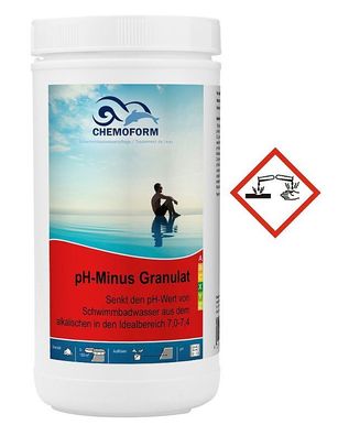 Chemoform pH-Minus Granulat 1,5kg | pHWert Senkung Senker Regulator Wasserpflege