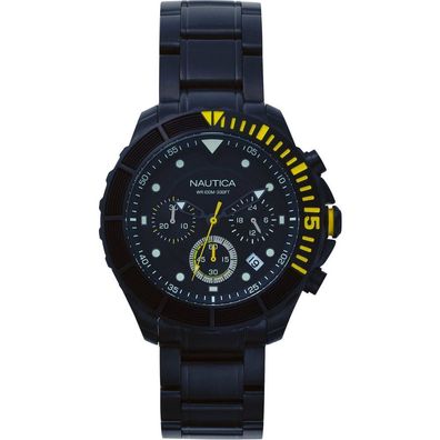 Nautica Herren Uhr Armbanduhr NAPPTR006 Edelstahl