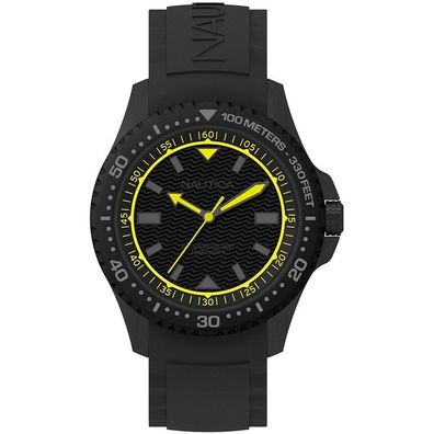 Nautica Herren Uhr Armbanduhr NAPMAU006 Silikon