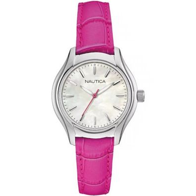 Nautica Damen Uhr Armbanduhr NAI11010M Leder