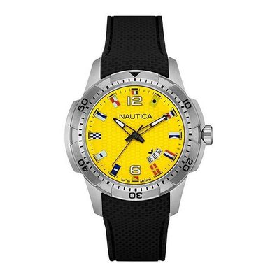 Nautica Herren Uhr Armbanduhr NAI13516G Silikon