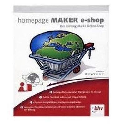 bhv homepage Maker e-shop Software der Leistungsstarke Online Shop Powerd by Payone