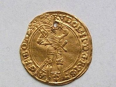 Original Dukat RDR Habsburg 1585 Kaiser Rudolph II. ca. 3,41g Gold