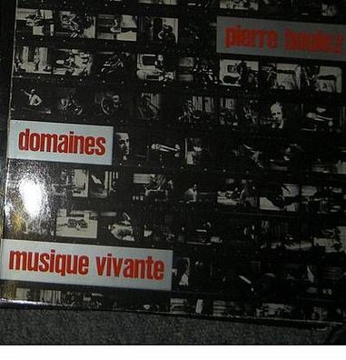 Pierre Boulez Domaines Musiques Vivante LP