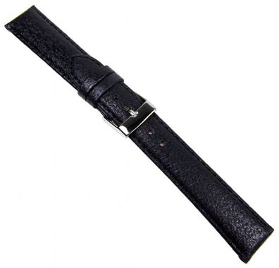 Ersatzband Uhrenarmband Leder schwarz Herzog Econ 20731S