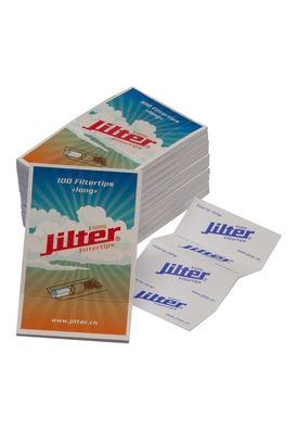 Jilter' 'Jiltip' Filtertips Short - Box mit 10Hefte à 150Tips