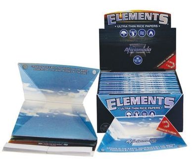 Elements Aficionado - KingSize slim + Tips - 1 BOX