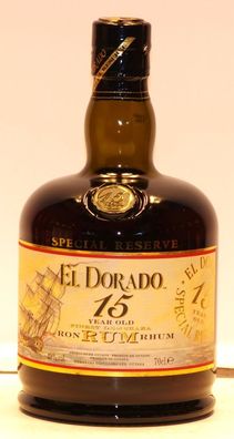 El Dorado Rum 15 Aneos, 43% vol. 0,70l aus Guyana