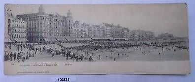 103631 Maximumkarte Ostende Strand La Plage et la Digue de Mer um 1910