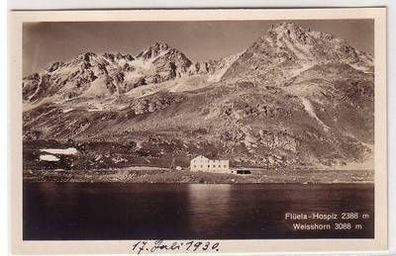 06897 Ak Weisshorn 3088 m Flüela Hospiz 2388 m 1930