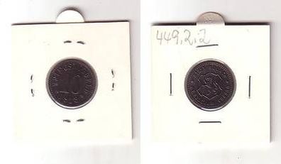 10 Pfennig Zink Münze Notgeld Stadt Rodach 1918