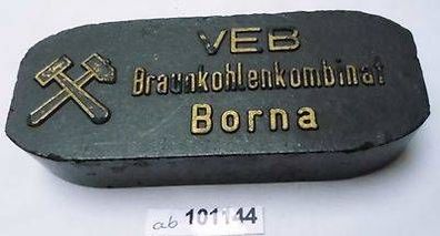 Sammlerbrikett VEB Braunkohlenkombinat Borna 30 Jahre DDR 1979