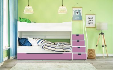Etagenbett Kinderbett Hochbett Mazzi für bis zu drei Kinder im Stockbett schlafen