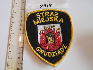 Polizei Abzeichen Polen Straz Miejska Grundziadz (y914)