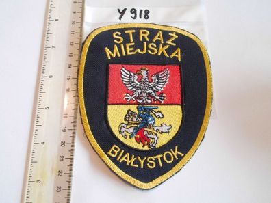 Polizei Abzeichen Polen Straz Miejska Bialystok (y918)