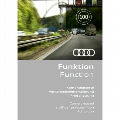 Audi Original Freischaltung kamerabasierte Verkehrszeichenerkennung Nachrüstung