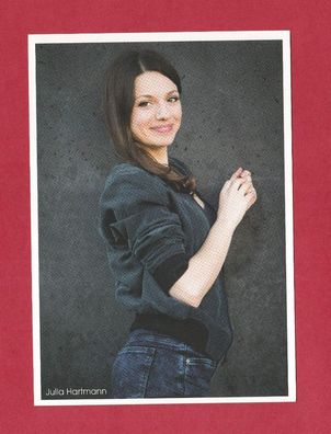 Julia Hartmann - (dt. Schauspielerin - Rückseite persönlich signiert)