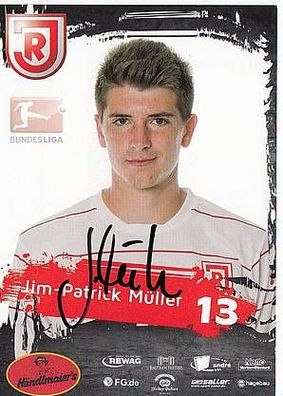 Jim-Patrick Müller Jahn Regensburg 2012-13 Autogrammkarte + A40104