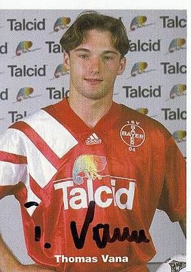 Thomas Vana Bayer Leverkusen 1994-95 Autogrammkarte Original Signiert + A40164