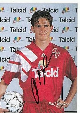 Ralf Becker Bayer Leverkusen 1993-94 Autogrammkarte + A40227