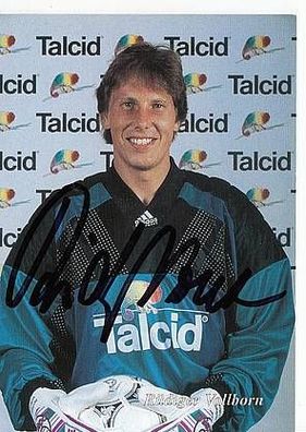Rüdiger Vollborn Bayer Leverkusen 1993-94 Autogrammkarte + A40221